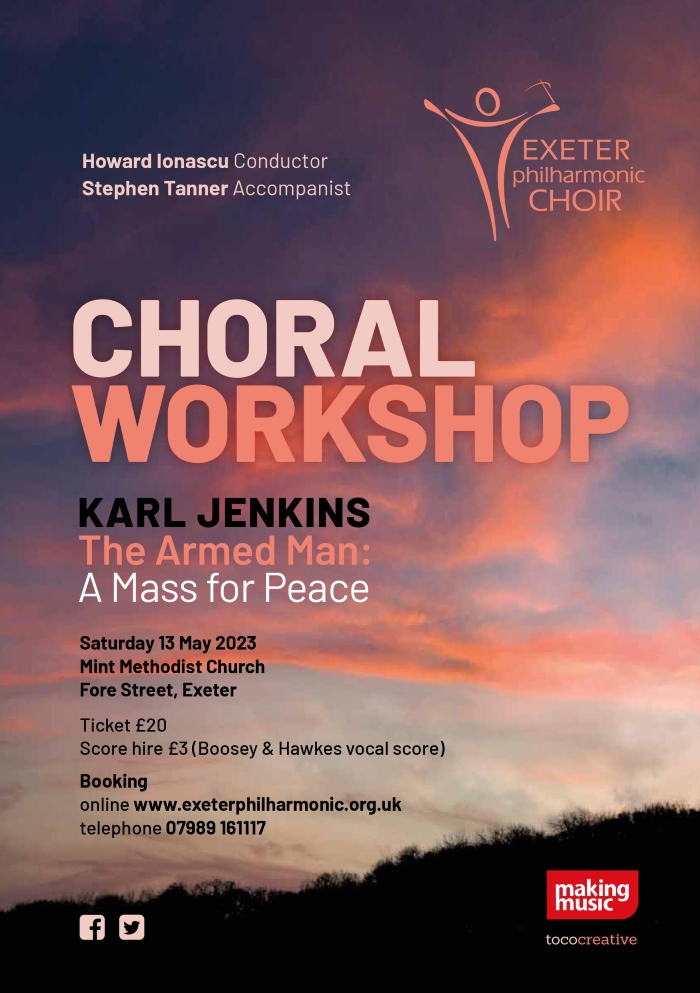 CHORAL WORKSHOP – KARL JENKINS The Armed Man: A MASS FOR PEACE