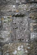 Stone Pilgrim on wall of Ludgvan Church